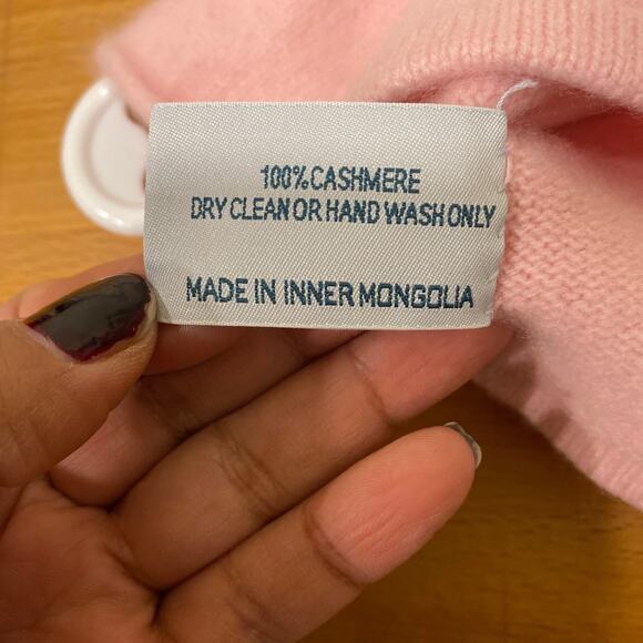 Soft Pink Mongolian Cashmere Baby Girl sweater 3months Old World Linens - Picture 3 of 9